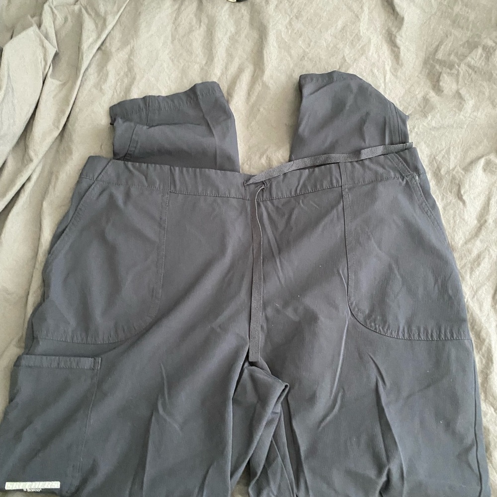 Gray sketchers scrub pants